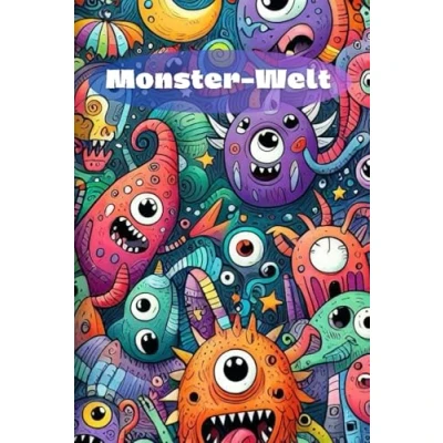 Abbildung von Monster Welt: Malbuch für Kinder und Jugendliche Motive zum ausmalen 99 Seiten: in verschiedenen ... Klein 6x9 Zoll Seiten (Kinderbücher)