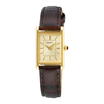 Abbildung von Seiko Quarz Uhr goldcoloured, Damen, Größe: One Size, Gold coloured