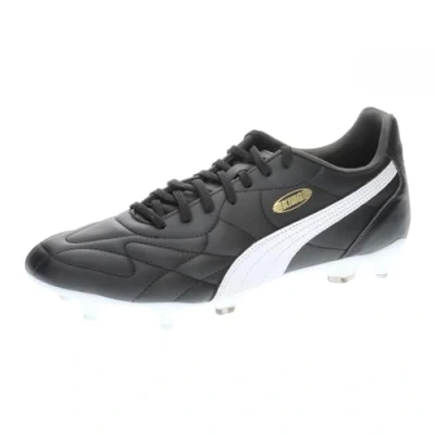 Abbildung von Puma KING TOP MXSG Fußballschuh Stollen, Herren, Größe: 44.5, Black/white/gold Schuhe