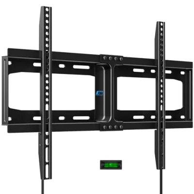 Abbildung von HOME VISION TV Wandhalterung, Feste Ultraslim Fernseher Halterung für 32 75 Zoll Flach &amp; Curved Fernseher/Monitore, bis zu 75kg, max. VESA 600x400mm, Universal Fernsehhalterung Wand