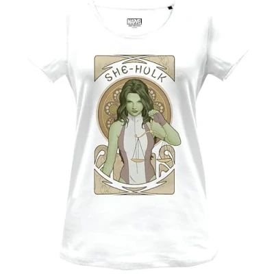 Abbildung von Marvel Damen Womarcots023 T Shirt, weiß, Small