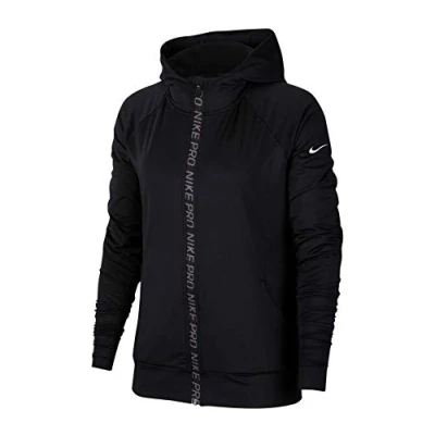 Abbildung von Nike Damen Warm Full Zip Hoodie, Black/White, S