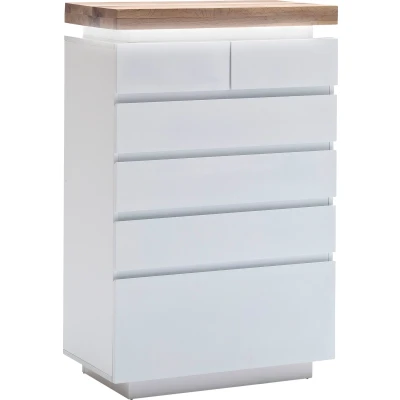 Abbildung von MCA furniture Kommode &quot;Romina&quot;, mit LED Beleuchtung weiß dimmbar, inkl. Fernbedienung