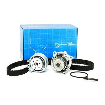 Abbildung von SKF VKMC 01113 1 Wasserpumpe + Zahnriemensatz mit Dichtungen Stehbolzen 138 VOLKSWAGEN: Golf 5 Schrägheck, Touran I, Jetta 3, AUDI: A3 Schrägheck