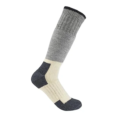 Abbildung von Carhartt Herren Arctic Stiefelsocken, aus Merinowoll Mischgewebe Socken, Heather Black, Large