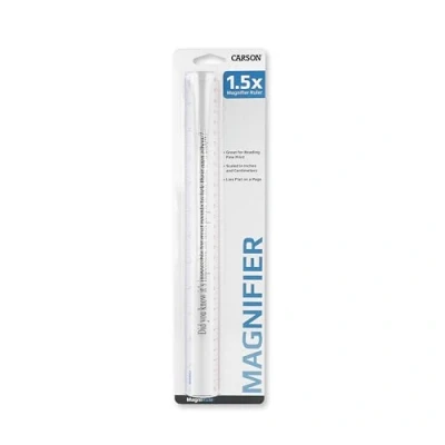 Abbildung von Carson MR 20 MagniRule 1,5x Stablupe mit integriertem Lineal