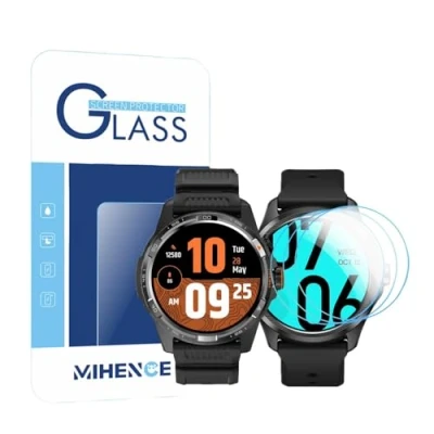 Abbildung von MIHENCE Schutzfolie Kompatibel für TicWatch Atlas/Pro 5 Enduro/Pro Android Smartwatch, 9H Glas Displayschutzfolie Pro Android/Pro 3 / Ultra GPS Smartwatch (3 Stück)