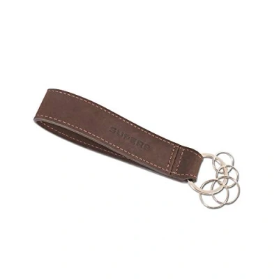 Abbildung von Skoda MVF64 001 Schlüsselanhänger Superb Leder Karabiner Schlüsselring Accessoires, Schwarz, Mittel