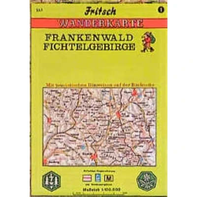 Abbildung von Fritsch Karten, Nr.1, Frankenwald, Fichtelgebirge: Wanderkarte. Mit tourist. Hinweisen, farb. Wegemarkierung u. Wanderparkplätzen (Fritsch Wanderkarten 1:100000)