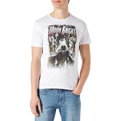 Abbildung von Marvel Herren Memoonxts002 T Shirt, weiß, S
