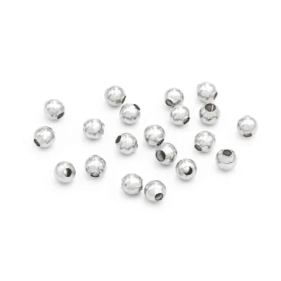 Abbildung von Vintageparts Zwischenperlen aus 316 Edelstahl 3 mm 20 Stück zum Schmuck selber basteln