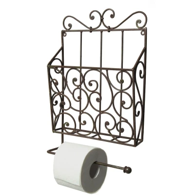 Abbildung von Ambiente Haus Deko Wandregal &quot;Zeitungs /Toilettenrollenhalter, vintage&quot;, (1 St.)