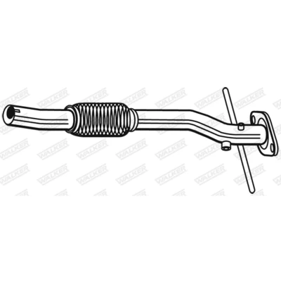 Abbildung von WALKER 10658 Abgasrohr 660 ohne Anbauteile SUZUKI: SWIFT 3, Splash
