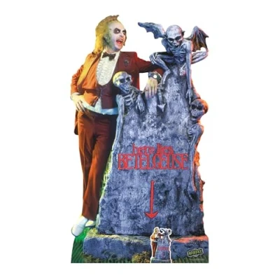 Abbildung von Star Cutouts SC4512 Beetlejuice Michael Keaton mit Grabstein Pappaufsteller Höhe 182,00 cm