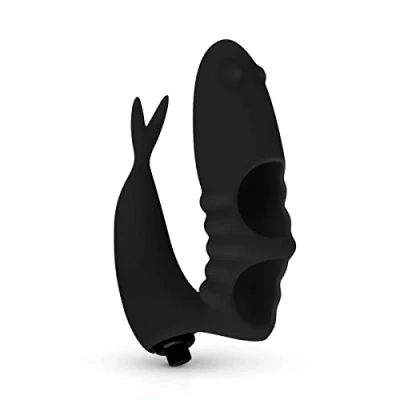 Abbildung von Easytoys Fingervibrator Vibrator aus Silikon in Schwarz 1 St