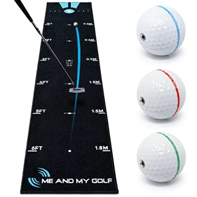 Abbildung von Me And My Golf Brechen Ball Putting Matte Simulieren Sie Breaking Putts Zu Hause 7,5 Fuß