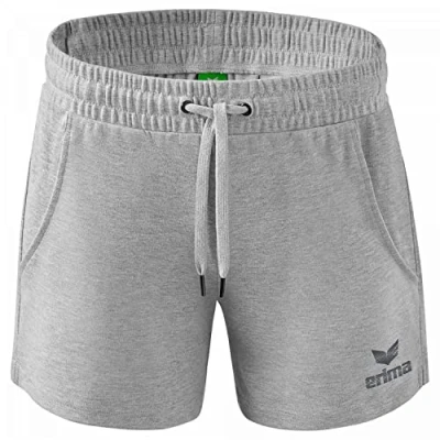 Abbildung von Erima Damen Essential Team Sweatshorts, hellgrau melange, 40