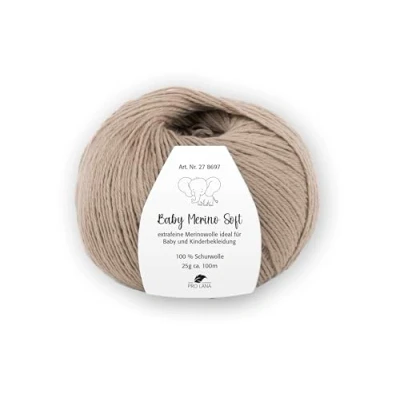 Abbildung von PRO LANA Baby Merino Soft Farbe: Beige (06) 25 g/ca. 100 m Wolle