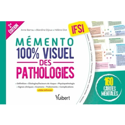 Abbildung von Mémento 100% visuel des pathologies IFSI: 160 cartes mentales colorées pour mémoriser facilement les au programme études infirmières