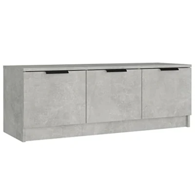 Abbildung von vidaXL TV Schrank Lowboard Möbel Tisch Board Sideboard Fernsehtisch Fernsehschrank HiFi Betongrau 102x35x36,5cm Holzwerkstoff