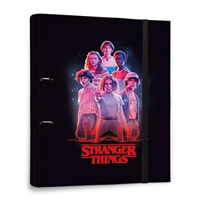 Abbildung von Grupo Erik Ringordner A4 Schmal 2 Ringe Stranger Things Netflix Ordner Aktenordner Ringbuch Büro Zubehör Schul