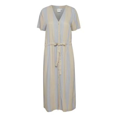 Abbildung von ICHI IHEA DR 20116066 Blusenkleid, Damen, Größe: XL, Doeskin