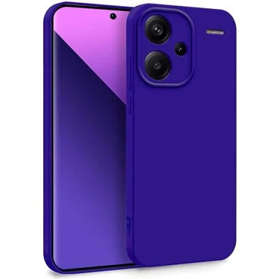 Abbildung von MyGadget Hülle für Xiaomi Redmi Note 13 Pro Plus 5G Zweilagige Handyhülle mit Kameraschutz Cover Innenfutter &amp; Silikon außen Dunkel Lila