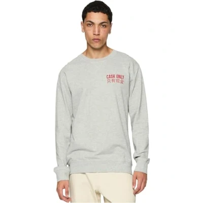 Abbildung von Mister Tee CASH ONLY Crewneck Sweatshirt, Herren, Größe: Large, Grey
