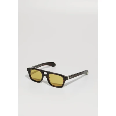 Abbildung von Alexander Mcqueen Unisex Sonnenbrille, Größe: 52, Havana/yellow