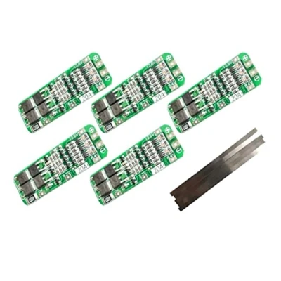 Abbildung von TECNOIOT 5 Stück 3S 20A 12,6 V Li Ion Lithium 18650 BMS PCM Batterieschutzplatine + Nickelstreifen