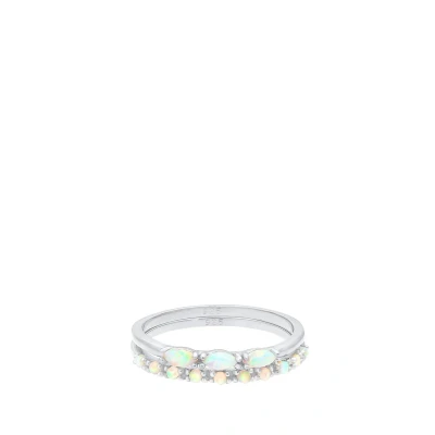 Abbildung von Elli 2 PACK Ring, Damen, Größe: 54, Silber