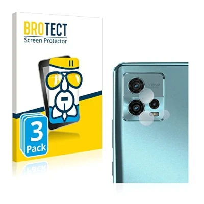 Abbildung von BROTECT Schutzglas für Motorola Moto G72 (NUR Kameraschutz) (3 Stück) Schutzfolie Panzer Folie Glas [Extrem Kratzfest 9H, Anti Fingerprint,