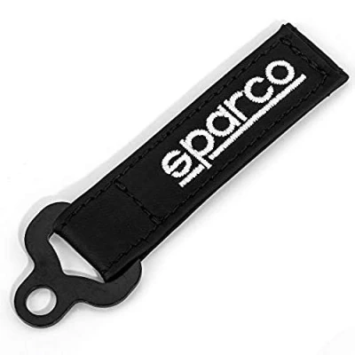 Abbildung von Sparco S099070NR Set 1 Schlüsselanhänger, Leder, Schwarz
