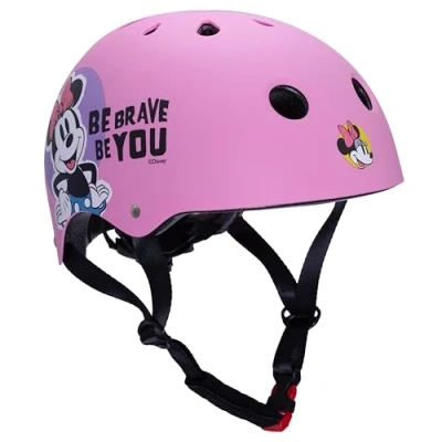 Abbildung von Kinderfahrradhelm Mädchen Minnie Mouse 52 56 cm Kinderhelm Rosa Disney