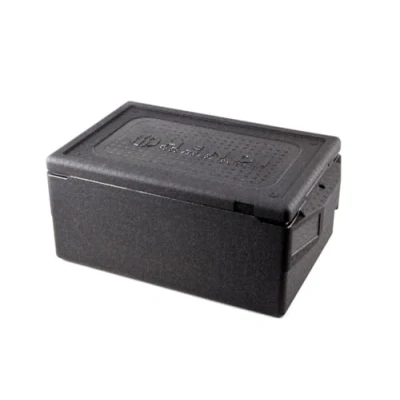 Abbildung von HENDI Thermobox, mit seitlich versenkten Griffen, Hält Temperaturen von 20C bis +110C stand, Innen: 538x338x(H)217mm, 39L, 674x400x(H)287mm, Polypropylen