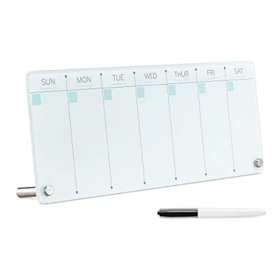Abbildung von Navaris Memoboard Trocken abwischbarer Glas Wochenplaner Kalender, (1 tlg)