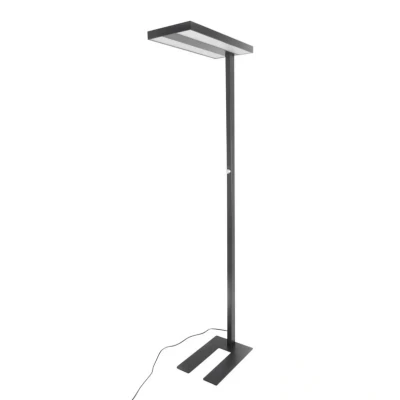 Abbildung von Arcchio Stehlampe Logan, dimmbar, LED Leuchtmittel fest verbaut, universalweiß, Modern, Aluminium, Kunststoff, Schwarz, weiß, 2 flammig, inkl.