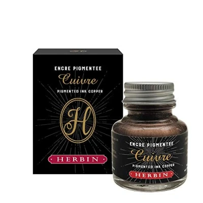 Abbildung von J.Herbin 13506T pigmentierte Tinte (ideal für die Kalligraphie, Flakon 30 ml) kupfer