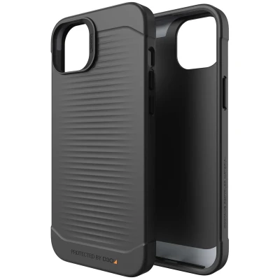 Abbildung von Apple iPhone 14 Plus Hülle Silikon Gear4 Soft Case/Backcover Handyhülle Schwarz Shockproof/Stoßfest