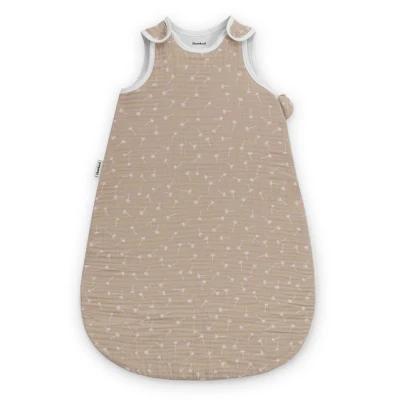 Abbildung von Ehrenkind® Baby Sommerschlafsack Rund Musselin aus weicher OEKO TEX zertifizierter Bio Baumwolle Sommer Schlafsack 1 TOG Gr. 74/80 Beige Gemustert