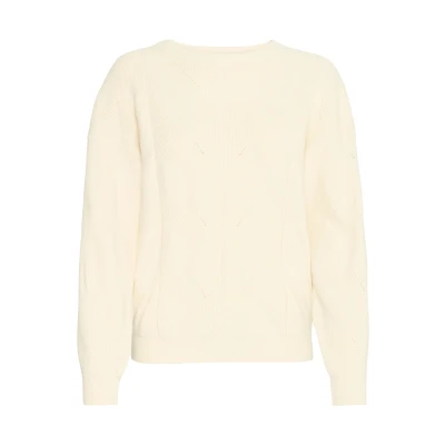 Abbildung von ICHI Boston Strickpullover, Damen, Größe: Large, Almond milk