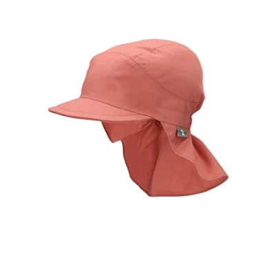 Abbildung von Sterntaler Schirmmütze Nacken Basic Unisex Baby und Kinder Mütze mit Nackenschutz UV Schutz 50+ Hut aus Popeline (Bio) leichte Sommer Kopfbedeckung Gummiband rosenholz, Größe 49