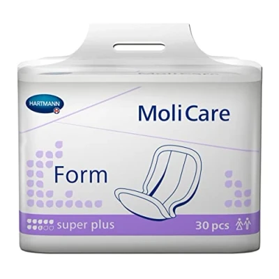 Abbildung von Paul Hartmann AG MoliCare® Form super plus 8 Tropfen Inkontinenzschutz Windel 30 Stück, Medium, Einweg, Urinschutz, Stuhlschutz, Erwachsener