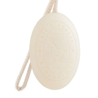 Abbildung von Label Provence Savon de Marseille Französische Seife am Seil aus frischer Bio Eselsmilch Eselmilchduft 175 g