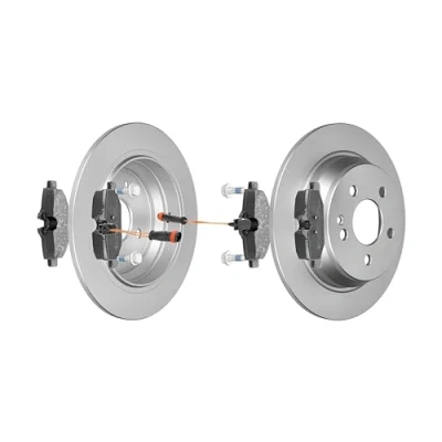 Abbildung von F.BECKER_LINE BREMSSCHEIBEN Ø296MM + BREMSBELÄGE HINTEN FÜR MERCEDES BENZ VITO