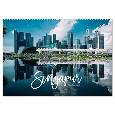 Abbildung von Singapur entdecken (Wandkalender 2025 DIN A2 quer), CALVENDO Monatskalender
