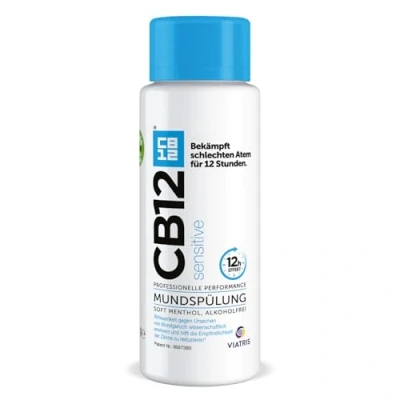 Abbildung von CB12 Sensitive Erfrischende Mundspülung für empfindliche Zähne 12 Stunden Wirkung 250 ml