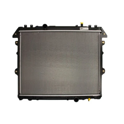 Abbildung von VALEO 701345 Kühler, Motorkühlung Aluminium 524 648 16 ohne Kappe Kühlrippen gelötet TOYOTA: HILUX 6 Pick up, 3 up