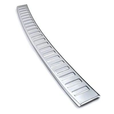 Abbildung von teileplus24 L722 Ladekantenschutz V2A Edelstahl kompatibel mit Citroen C4 3 2020 Abkantung, Farbe:Silber gebürstet