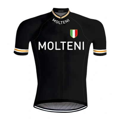 Abbildung von Retro Radtrikot Molteni Schwarz REDTED